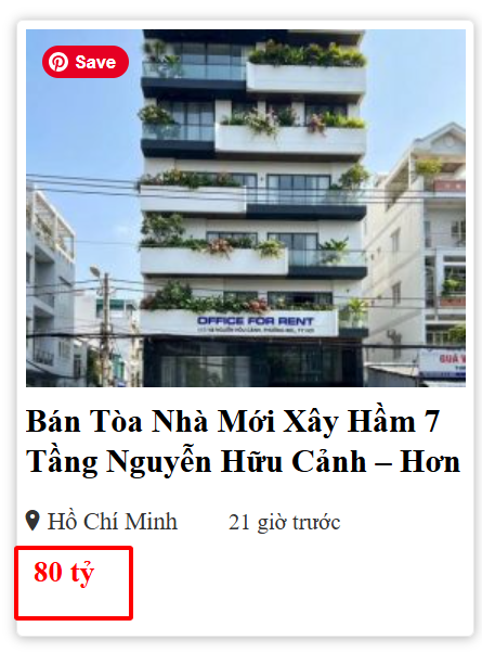 Công khai giá bán rõ ràng không được để giá liên hệ