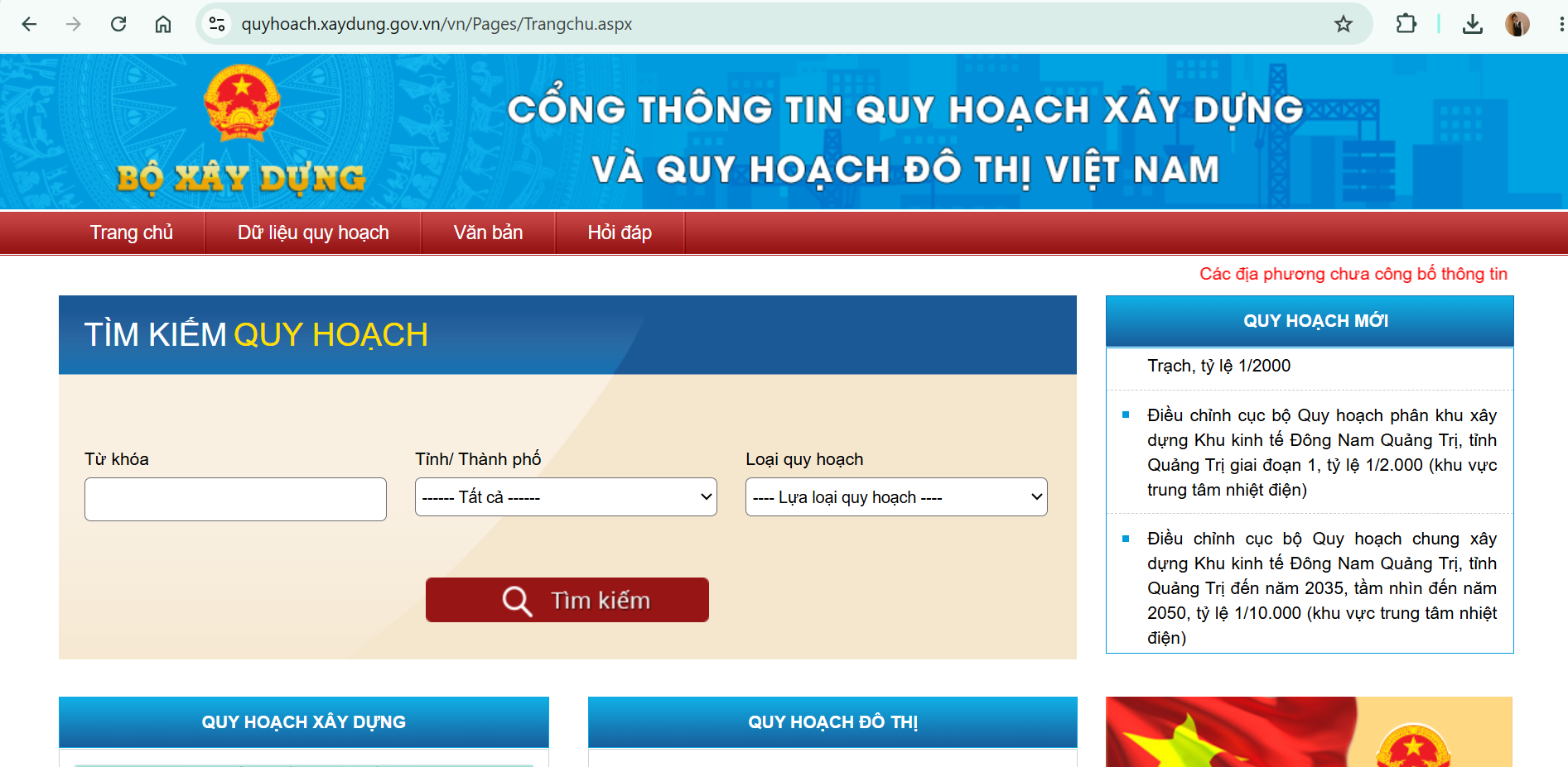 tra cứu quy hoạch